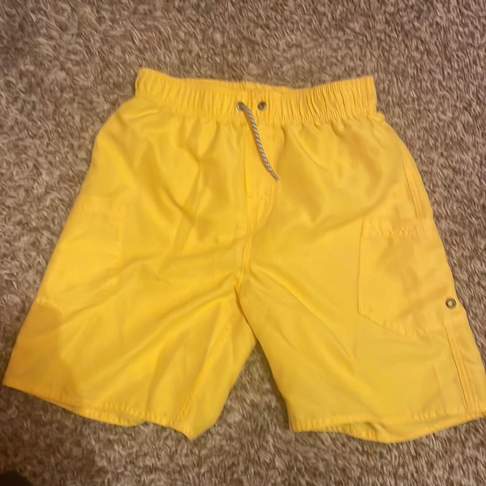 Yellow Classic Club Swimming Shorts